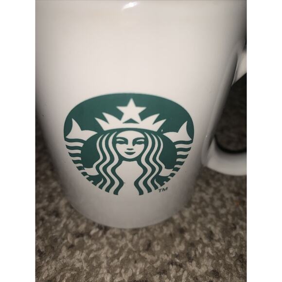 Starbucks MERMAID Coffee Tea Mug Classic Cup 10.8 oz White Green Siren 2011 - Picture 2 of 5